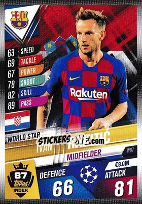 Sticker Ivan Rakitic - Match Attax 101. Season 2019-2020 n. W87 - Topps