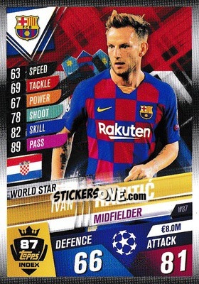 Sticker Ivan Rakitic - Match Attax 101. Season 2019-2020 - Topps