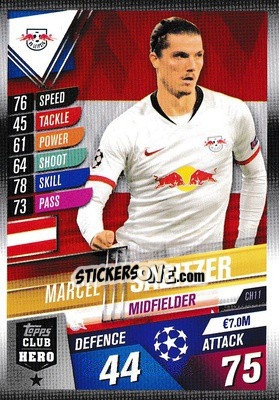 Sticker Marcel Sabitzer - Match Attax 101. Season 2019-2020 - Topps