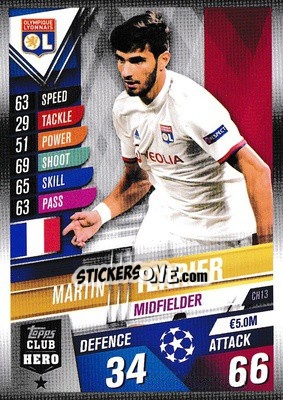 Sticker Martin Terrier - Match Attax 101. Season 2019-2020 n. CH13 - Topps