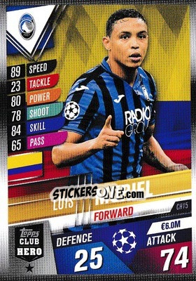 Sticker Luis Muriel - Match Attax 101. Season 2019-2020 n. CH15 - Topps