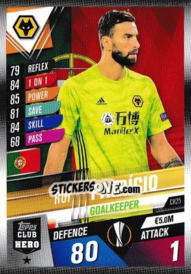 Cromo Rui Patricio - Match Attax 101. Season 2019-2020 - Topps