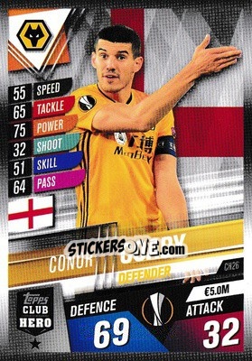 Sticker Conor Coady - Match Attax 101. Season 2019-2020 n. CH26 - Topps