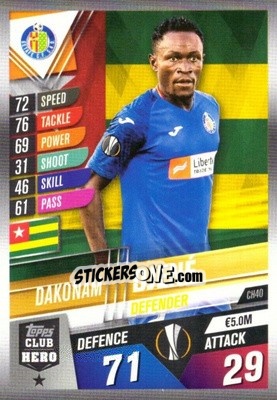 Sticker Dakonam Djené - Match Attax 101. Season 2019-2020 n. CH40 - Topps