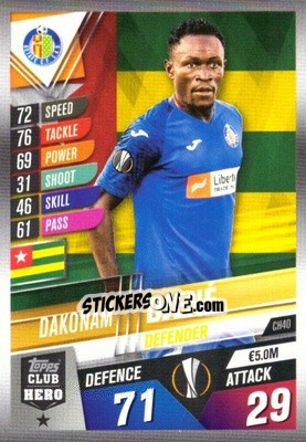 Sticker Dakonam Djené - Match Attax 101. Season 2019-2020 - Topps