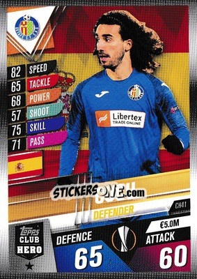 Sticker Cucurella - Match Attax 101. Season 2019-2020 n. CH41 - Topps