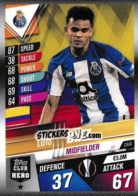 Sticker Luis Diaz - Match Attax 101. Season 2019-2020 - Topps