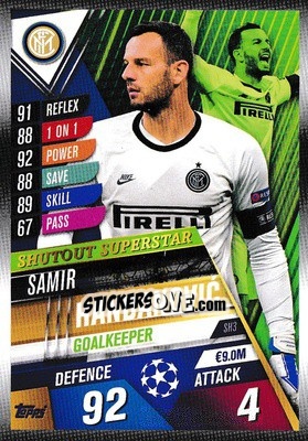 Sticker Samir Handanovic - Match Attax 101. Season 2019-2020 n. SH3 - Topps