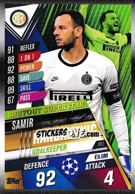 Sticker Samir Handanovic - Match Attax 101. Season 2019-2020 - Topps