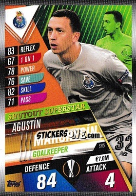 Cromo Agustin Marchesin - Match Attax 101. Season 2019-2020 - Topps