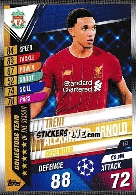 Sticker Trent Alexander-Arnold - Match Attax 101. Season 2019-2020 n. TS3 - Topps