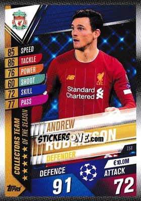 Sticker Andrew Robertson - Match Attax 101. Season 2019-2020 n. TS4 - Topps