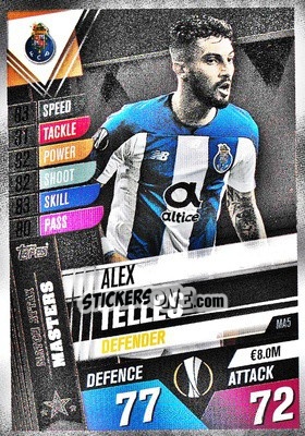 Sticker Alex Telles - Match Attax 101. Season 2019-2020 - Topps