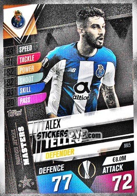 Sticker Alex Telles - Match Attax 101. Season 2019-2020 n. MA5 - Topps