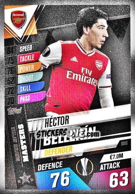 Sticker Héctor Bellerin - Match Attax 101. Season 2019-2020 - Topps