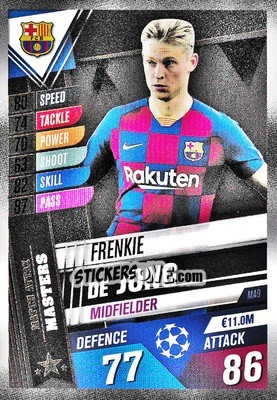 Sticker Frenkie de Jong - Match Attax 101. Season 2019-2020 n. MA9 - Topps