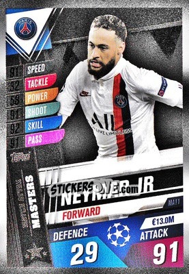 Sticker Neymar Jr - Match Attax 101. Season 2019-2020 n. MA11 - Topps