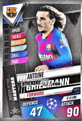 Sticker Antoine Griezmann - Match Attax 101. Season 2019-2020 n. MA14 - Topps