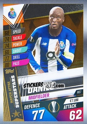 Sticker Danilo Pereira - Match Attax 101. Season 2019-2020 n. MS7 - Topps