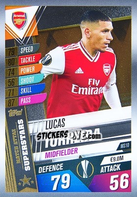 Sticker Lucas Torreira - Match Attax 101. Season 2019-2020 n. MS10 - Topps