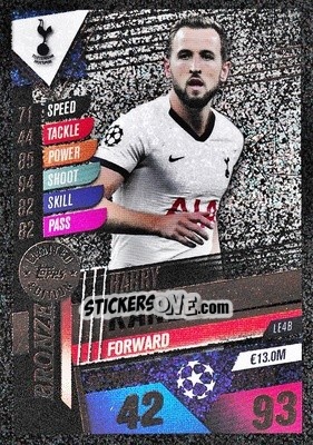 Sticker Harry Kane - Match Attax 101. Season 2019-2020 n. LE4B - Topps