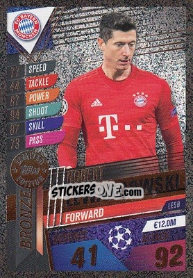 Sticker Robert Lewandowski - Match Attax 101. Season 2019-2020 n. LE5B - Topps