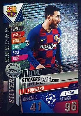 Sticker Lionel Messi - Match Attax 101. Season 2019-2020 n. LE2S - Topps