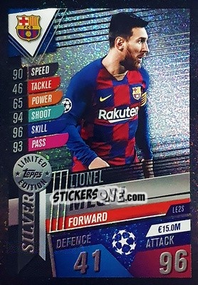 Sticker Lionel Messi - Match Attax 101. Season 2019-2020 - Topps