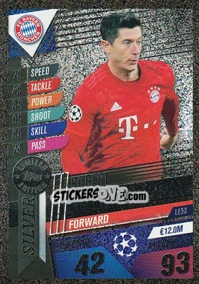 Sticker Robert Lewandowski - Match Attax 101. Season 2019-2020 n. LE5S - Topps