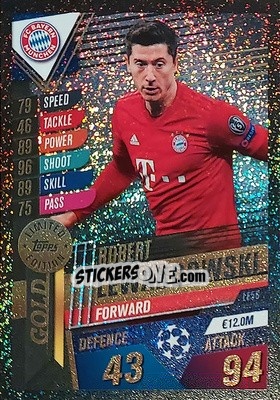 Sticker Robert Lewandowski - Match Attax 101. Season 2019-2020 n. LE5G - Topps