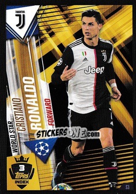 Sticker Cristiano Ronaldo - Match Attax 101. Season 2019-2020 n. S3 - Topps