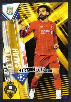 Sticker Mohamed Salah - Match Attax 101. Season 2019-2020 n. S6 - Topps