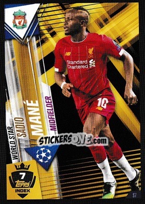 Figurina Sadio Mané - Match Attax 101. Season 2019-2020 - Topps