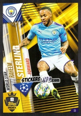 Sticker Raheem Sterling - Match Attax 101. Season 2019-2020 n. S8 - Topps