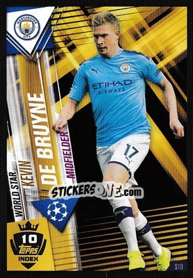 Sticker Kevin De Bruyne - Match Attax 101. Season 2019-2020 n. S10 - Topps