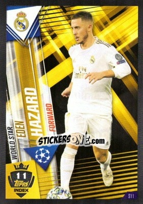 Sticker Eden Hazard - Match Attax 101. Season 2019-2020 n. S11 - Topps