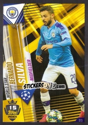 Sticker Bernardo Silva - Match Attax 101. Season 2019-2020 - Topps