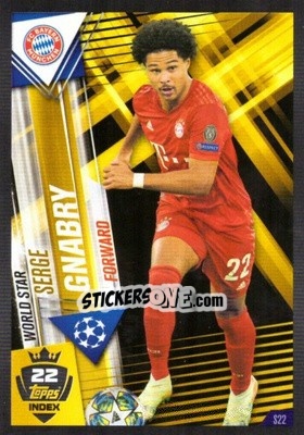 Sticker Serge Gnabry - Match Attax 101. Season 2019-2020 n. S22 - Topps