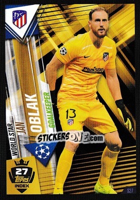 Sticker Jan Oblak - Match Attax 101. Season 2019-2020 - Topps