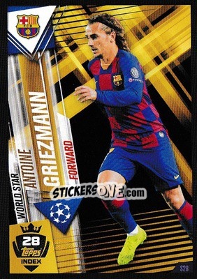 Sticker Antoine Griezmann - Match Attax 101. Season 2019-2020 n. S28 - Topps