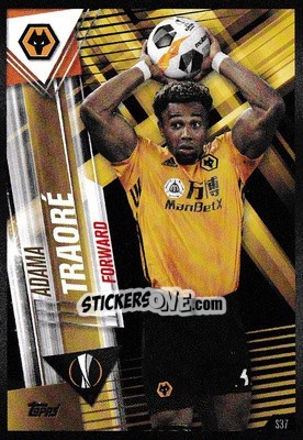 Sticker Adama Traoré - Match Attax 101. Season 2019-2020 - Topps