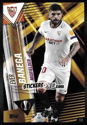 Sticker Éver Banega - Match Attax 101. Season 2019-2020 n. S38 - Topps