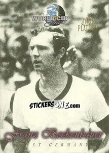 Sticker Franz Beckenbauer - World Cup Greats Platinum 1998 - Futera