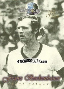 Sticker Franz Beckenbauer - World Cup Greats Platinum 1998 n. 5 - Futera