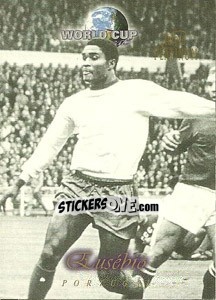 Sticker Eusebio - World Cup Greats Platinum 1998 n. 11 - Futera