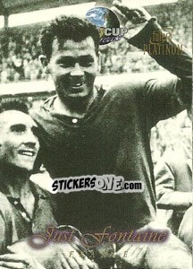 Sticker Just Fontaine - World Cup Greats Platinum 1998 n. 12 - Futera