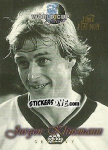 Sticker Jurgen Klinsmann - World Cup Greats Platinum 1998 n. 20 - Futera
