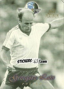 Sticker Grzegorz Lato - World Cup Greats Platinum 1998 - Futera