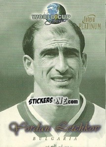 Sticker Yordan Letchkov - World Cup Greats Platinum 1998 - Futera