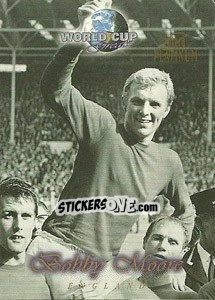 Sticker Bobby Moore - World Cup Greats Platinum 1998 n. 31 - Futera